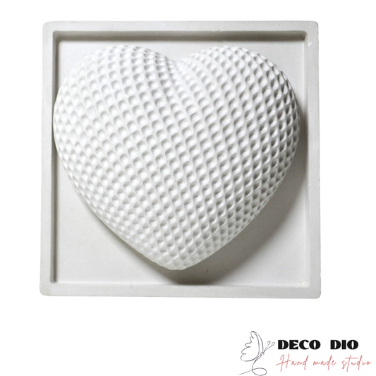 Inima in rama ceramica 11.5 cm x 11.5 cm